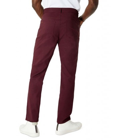 Men's Slim-Fit 5-Pocket Tech Pants Red $32.33 Pants