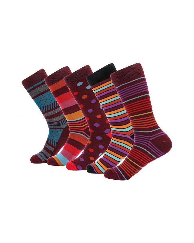 Men's Groovy Designer Dress Socks Pack of 5 PD06 $16.64 Socks