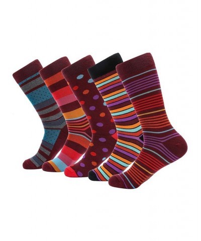 Men's Groovy Designer Dress Socks Pack of 5 PD06 $16.64 Socks