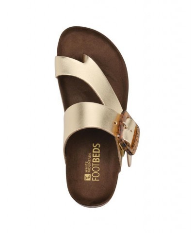 Harley Women's Footbed Sandals Yellow $28.98 Shoes