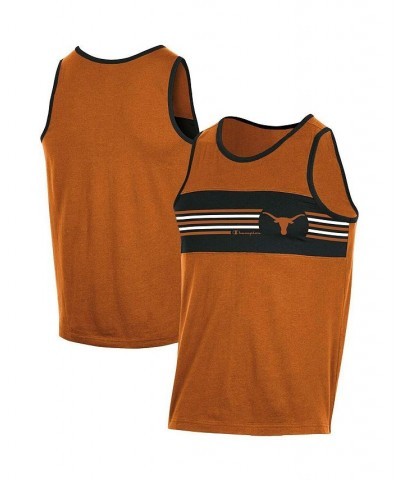 Men's Texas Orange Texas Longhorns Colorblock Tank Top $12.04 T-Shirts