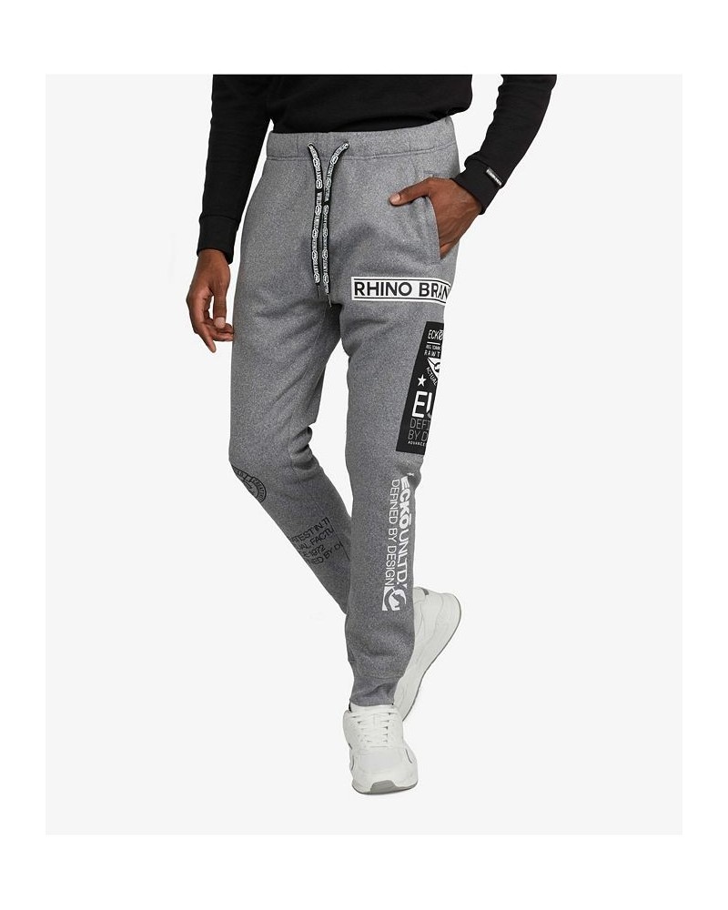 Men's Big and Tall All Patched Up Joggers Gray $42.12 Pants