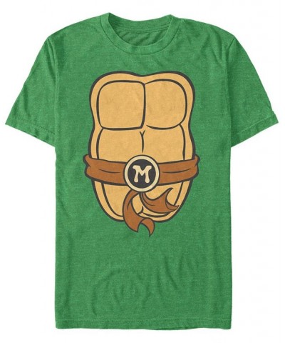 Nickelodeon Teenage Mutant Ninja Turtles Michael Angelo Chest Costume Short Sleeve T-Shirt Green $15.75 T-Shirts