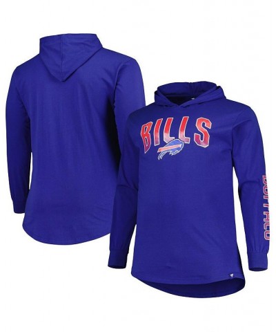 Men's Branded Royal Buffalo Bills Big and Tall Front Runner Pullover Hoodie $27.95 Sweatshirt