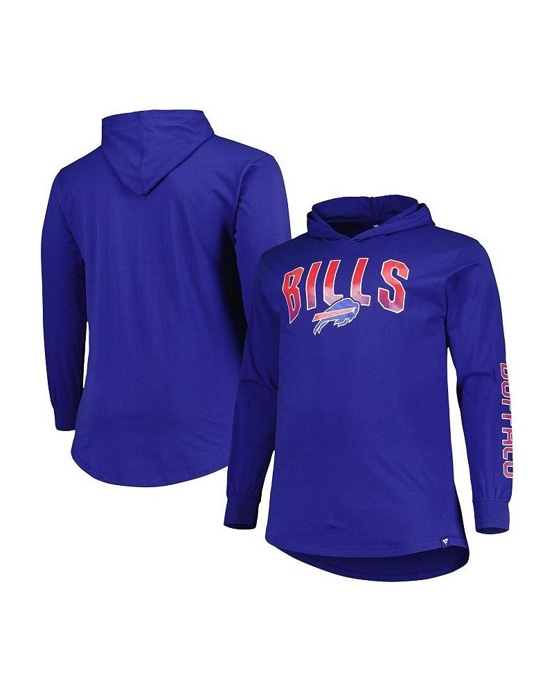 Men's Branded Royal Buffalo Bills Big and Tall Front Runner Pullover Hoodie $27.95 Sweatshirt