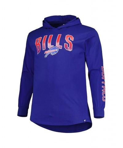 Men's Branded Royal Buffalo Bills Big and Tall Front Runner Pullover Hoodie $27.95 Sweatshirt