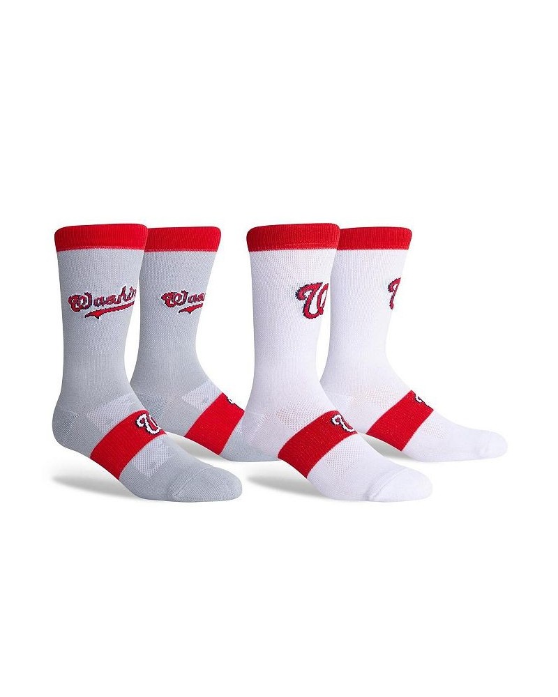 Men's Washington Nationals Two-Pack Home & Away Uniform Crew Socks $16.79 Socks