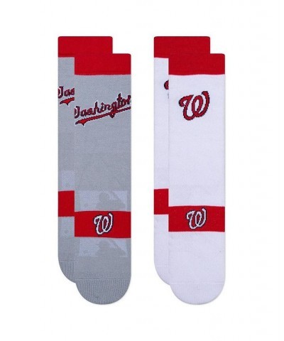 Men's Washington Nationals Two-Pack Home & Away Uniform Crew Socks $16.79 Socks