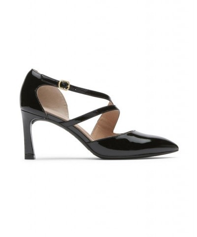 Women's Total Motion Sheehan Asymmetric Structural Heel Pump Black $64.40 Shoes