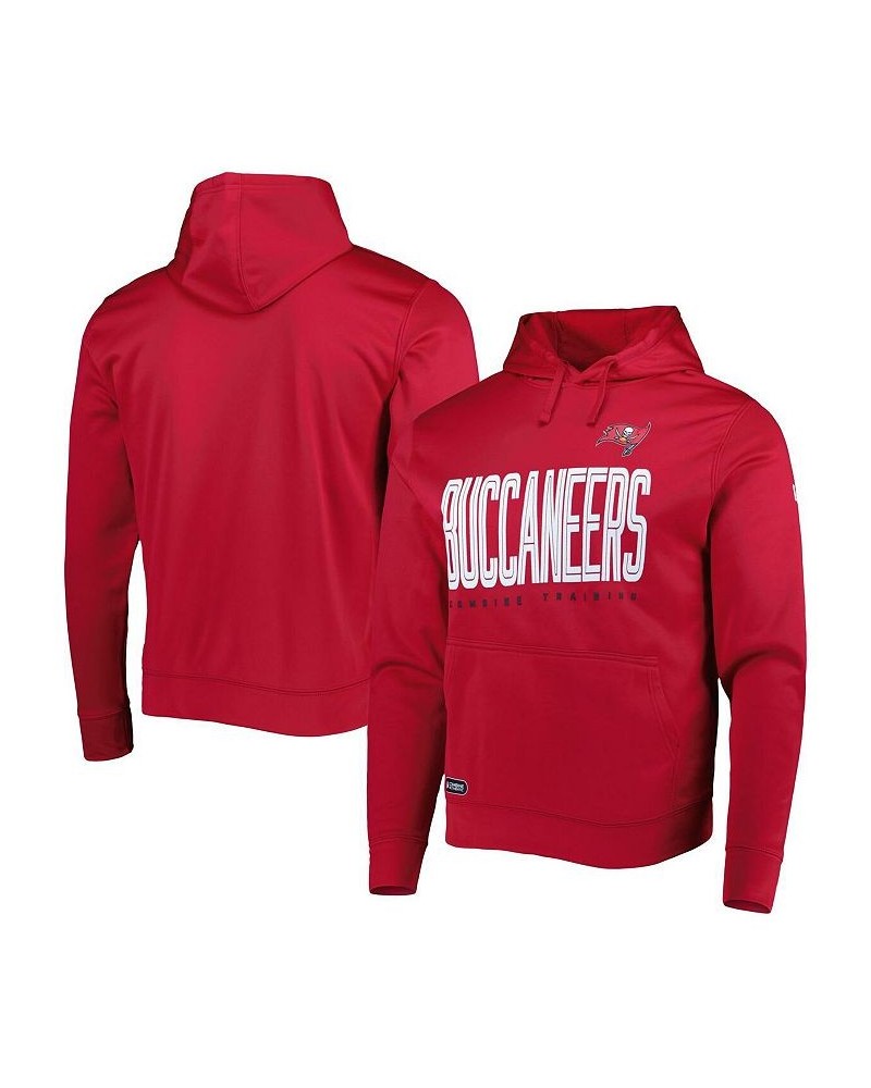 Men's Red Tampa Bay Buccaneers Combine Authentic Huddle Up Pullover Hoodie $19.74 Sweatshirt