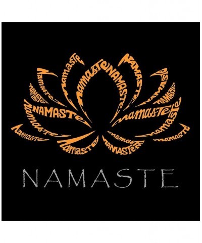 Men's Word Art Hooded Sweatshirt - Namaste Black $24.00 Sweatshirt