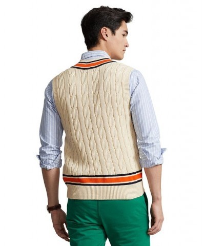 Men's Crest Cotton Cricket Vest White $108.36 Sweaters