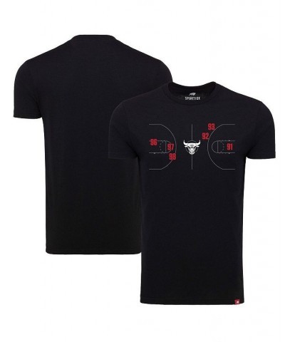 Men's and Women's Black Chicago Bulls 1966 Collection Comfy Tri-Blend T-shirt $26.31 Tops