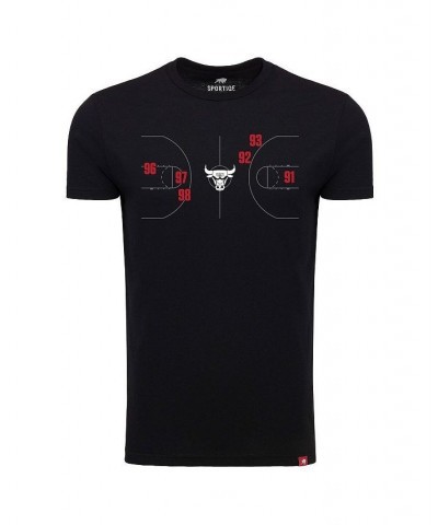 Men's and Women's Black Chicago Bulls 1966 Collection Comfy Tri-Blend T-shirt $26.31 Tops