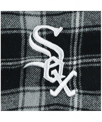 Men's Black, Gray Chicago White Sox Ledger Flannel Boxers $18.89 Underwear