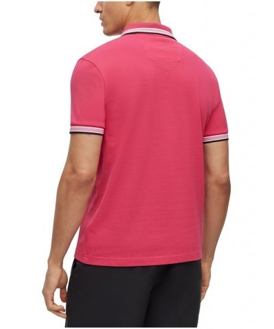 BOSS Men's Logo Cotton Polo Shirt Pink $38.88 Polo Shirts