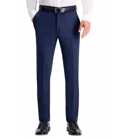 Men's Slim-Fit Stretch Gabardine Dress Pants Blue $19.24 Pants