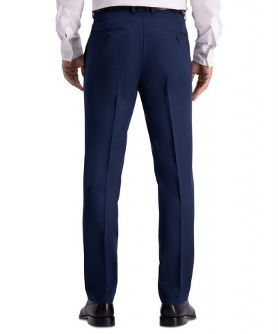 Men's Slim-Fit Stretch Gabardine Dress Pants Blue $19.24 Pants