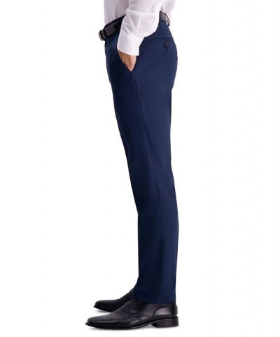 Men's Slim-Fit Stretch Gabardine Dress Pants Blue $19.24 Pants