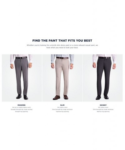 Men's Slim-Fit Stretch Gabardine Dress Pants Blue $19.24 Pants