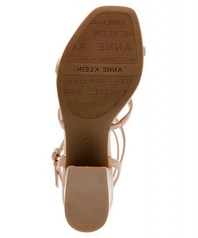 Women's Mecca Block Heel Sandal Tan/Beige $53.46 Shoes