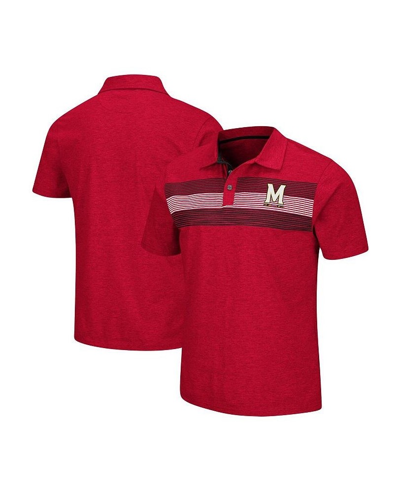 Men's Red Maryland Terrapins Logan Polo Shirt $29.49 Polo Shirts