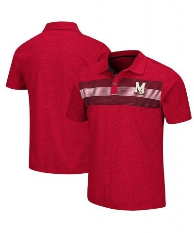 Men's Red Maryland Terrapins Logan Polo Shirt $29.49 Polo Shirts