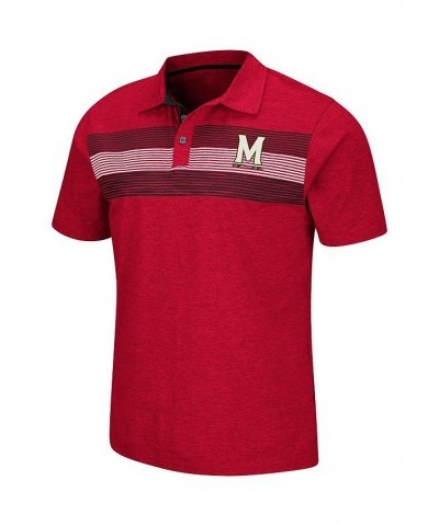 Men's Red Maryland Terrapins Logan Polo Shirt $29.49 Polo Shirts