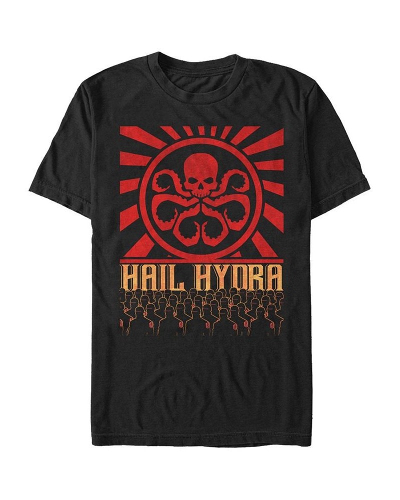 Marvel Men's Comic Collection Hail Hydra Propaganda Short Sleeve T-Shirt Black $19.94 T-Shirts