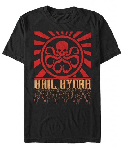 Marvel Men's Comic Collection Hail Hydra Propaganda Short Sleeve T-Shirt Black $19.94 T-Shirts