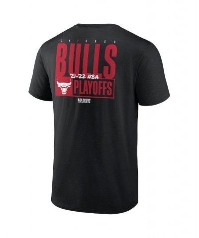 Men's Black Chicago Bulls 2022 NBA Playoffs Dunk T-shirt $17.48 T-Shirts