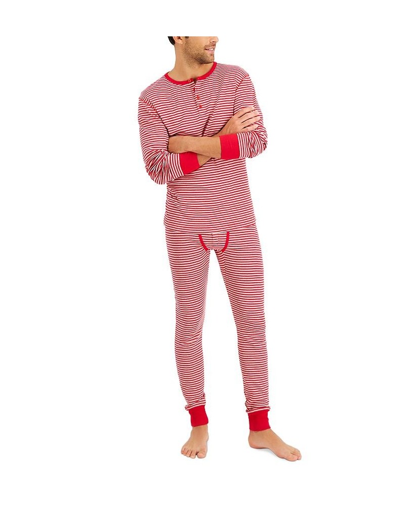 Men's Long John Sleep Pajamas, 2-Piece Set PD03 $17.23 Pajama