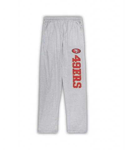 Men's Scarlet, Heather Gray San Francisco 49ers Big and Tall T-shirt and Pajama Pants Sleep Set $45.89 Pajama