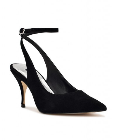 Women's Boca Pointy Toe Ankle Strap Dress Pumps PD03 $35.97 Shoes