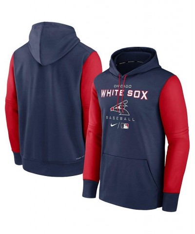 Men's Navy and Red Chicago White Sox Authentic Collection Performance Hoodie $44.10 Sweatshirt