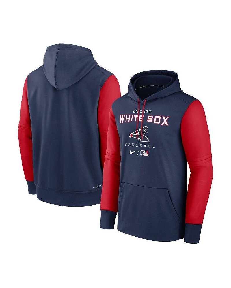 Men's Navy and Red Chicago White Sox Authentic Collection Performance Hoodie $44.10 Sweatshirt