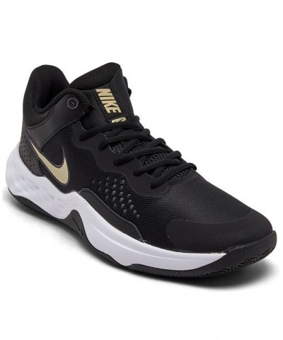 Men's Fly By Mid 3 Basketball Sneakers Black $36.00 Shoes