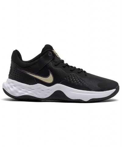 Men's Fly By Mid 3 Basketball Sneakers Black $36.00 Shoes