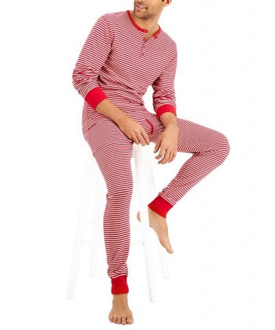 Men's Long John Sleep Pajamas, 2-Piece Set PD03 $17.23 Pajama