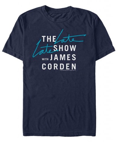 James Corden Short Sleeve T- shirt Blue $15.05 T-Shirts