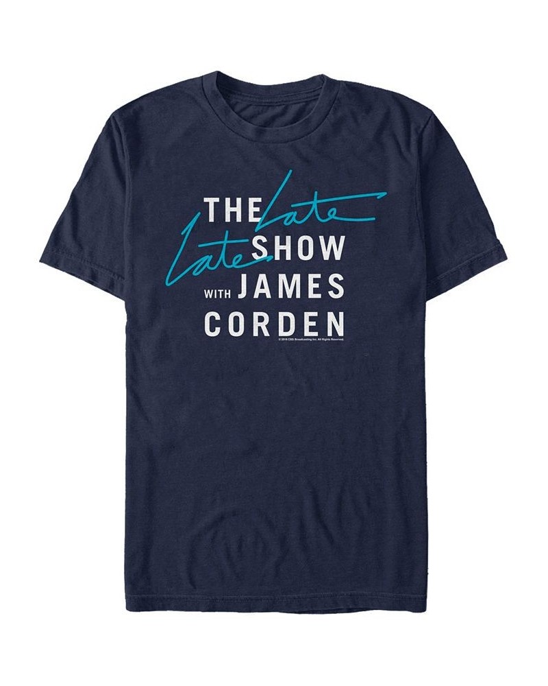 James Corden Short Sleeve T- shirt Blue $15.05 T-Shirts