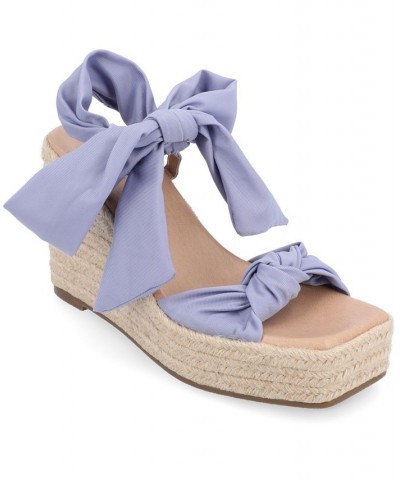 Women's Surria Platform Wedge Sandals Purple $42.90 Shoes