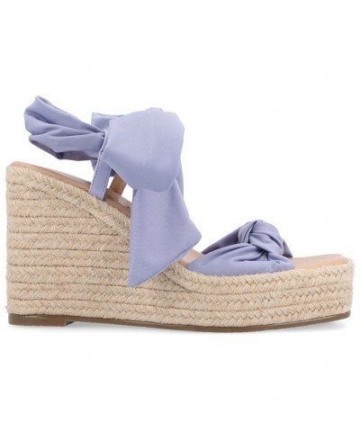 Women's Surria Platform Wedge Sandals Purple $42.90 Shoes