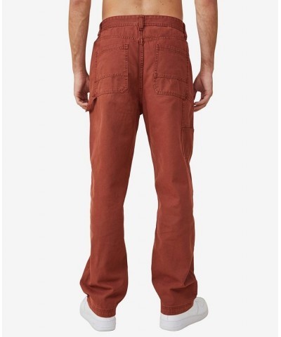 Men's Loose Fit Pants Brown $30.00 Pants