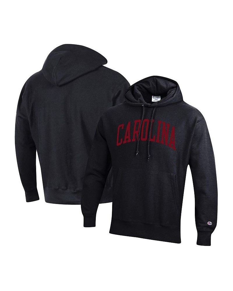 Men's Black South Carolina Gamecocks Team Arch Reverse Weave Pullover Hoodie $47.50 Sweatshirt