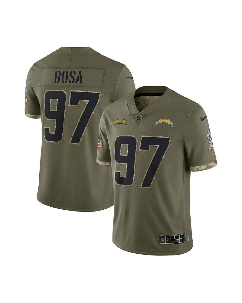 Men's Joey Bosa Olive Los Angeles Chargers 2022 Salute To Service Limited Jersey $53.28 Jersey