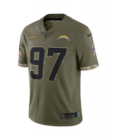 Men's Joey Bosa Olive Los Angeles Chargers 2022 Salute To Service Limited Jersey $53.28 Jersey