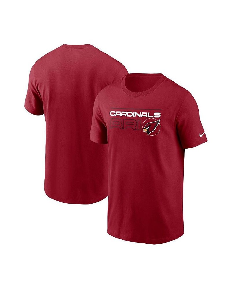 Men's Cardinal Arizona Cardinals Broadcast Essential T-shirt $12.80 T-Shirts