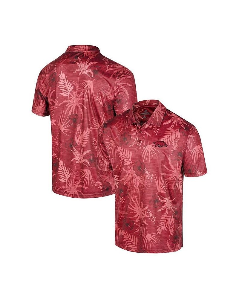 Men's Cardinal Arkansas Razorbacks Big and Tall Palms Polo Shirt $34.19 Polo Shirts