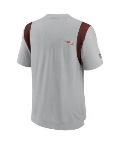 Men's Gray Cleveland Browns Sideline Player Uv Performance T-shirt $38.49 T-Shirts